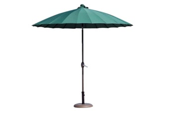 Parasols Shanghai Vert dia. 250cm - Pied 22kg offert